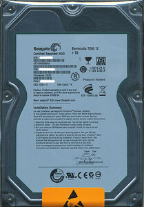 SEAGATE製HDD ST31000528AS 1TB SATA300 7200 [管理:20343715]