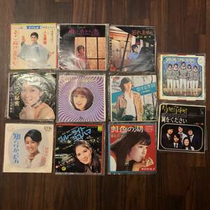 中古邦楽EPレコード11枚set 赤い鳥 オックス 中村晃子 いしだあゆみ 伊東ゆかり 小川知子 水前寺清子 小林麻美 西城秀樹 野口五郎 高山厳