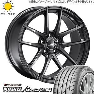 245/40R19 サマータイヤホイールセット V37 スカイライン etc (BRIDGESTONE POTENZA RE004 & SSR REINER 5穴 114.3)