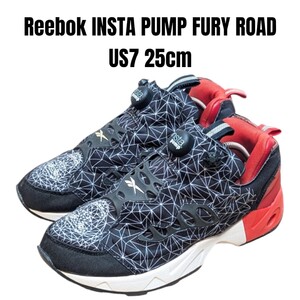 Reebok リーボック インスタ ポンプ フューリー ブラック　25cm ユニセックス　メンズスニーカー　