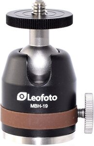 Leofoto マイクロヘッド MBH-19 19mm ボール 全金属 独立したパンロック付き