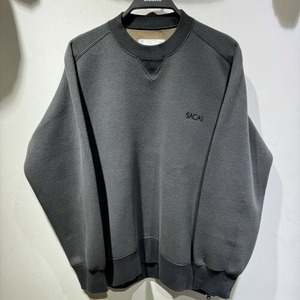 SACAI 23AW SPONGE SWEAT PULLOVER GRAY 23-03256M SIZE-2 サカイ 23AW スポンジ スウェット プルオーバー グレー