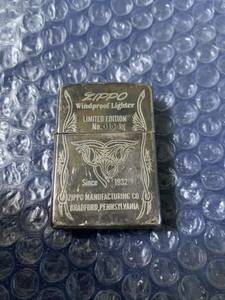 1円から　ZIPPO　Since 1932 LIMITED EDITION　WINDPROOF LIGHTER　No.0104番 火花確認済 オイルライター 