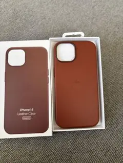 Apple純正 iPhone 14レザーケース Umber