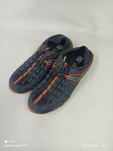 VANSPIRIT　スニーカー　S24㎝～ 24.5㎝ ブラックオレンジライン