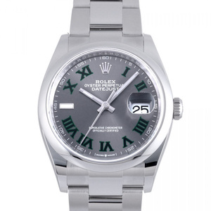 ロレックス ROLEX デイトジャスト 36 126200 スレート/グリーンローマ文字盤 新品 腕時計 メンズ
