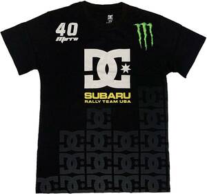 DC SHOE Dave Mirra 40 S.R.T.USA Team モンスターエナジー MONSTER ENERGY SUBARUスポンサードTシャツ(ブラック) (S)[並行輸入品]