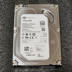 【送料無料】SEAGATE DESKTOP ST2000DM001-1ER164 2TB 3.5インチ内蔵HDD 2017年製 フォーマット済み 正常品 PCパーツ 動作確認済