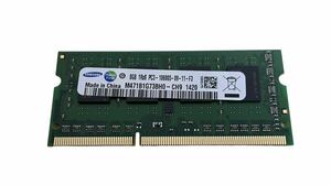 新品 SAMSUNG 8GB メモリDDR3 1333 x1pcs ノートパソコン用