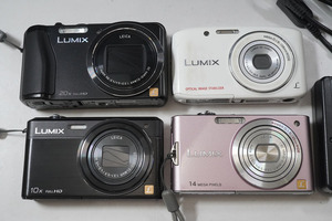 1円~【a240】Panasonic/パナソニック　LUMIX/ルミックス　まとめて4台　DMC-S2/DMC-TZ35/DMC-FX66/DMC-SZ9　コンパクトデジタルカメラ