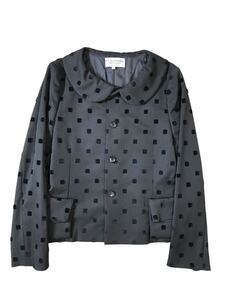 (D) robe de chambre COMME des GARCONS ローブドシャンブル コムデギャルソン 丸襟 ウール ジャケット M (ma)