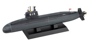 ピットロード JBM09 1/350 海上自衛隊 潜水艦 SS-513 たいげい 塗装済み完成品