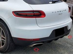 純正◆Porsche Macan 　ポルシェ マカン◆エキゾーストテールパイプ左右セット◆中古品