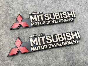 ★三菱 MITSUBISHI★16*3.7CM★ステッカー エンブレム エンブレムステッカ 車の装飾 傷を隠す 2個セット