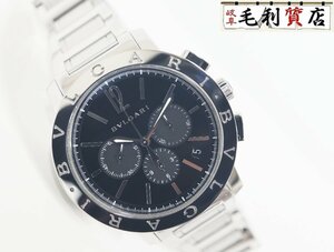 ブルガリ BVLGARI ブルガリブルガリ クロノグラフ BB41SCH エル・プリメロ 搭載 スケルトン 自動巻き ブラック ステンレス メンズ 時計