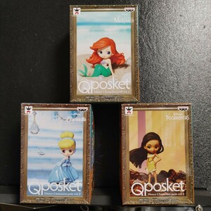 フィギュア 全3種セット Q posket Disney Characters petit vol.2 アリエル シンデレラ ポカホンタス 発売日：2017/06/06 ディズニー