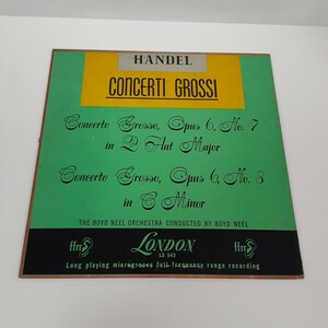 英 ヘンデル CONCERTO GROSSO ボイド・ニール弦楽オーケストラ Boyd Neel String 合奏協奏曲 10INCH 