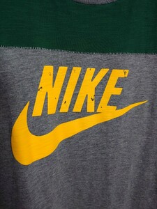 NIKE ナイキ ビンテージデザイン フットボール Tシャツ 新品 未使用 XLサイズ グレー イエロー グリーン ブラジル オレゴンカラー