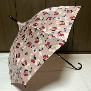 《新品》アナスイ・ANNA SUI／雨用長傘・パコダ【チェリー・ピンク】