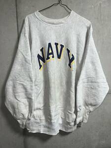 90s ヴィンテージ Champion REVERSE WEAVE US NAVY USNA RW チャンピオン リバースウィーブ スウェット アメリカ海軍 XL ビンテージ 海兵隊