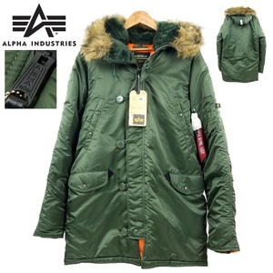 【B2874】【新品】【ビッグサイズXL】ALPHA INDUSTRIES アルファインダストリーズ N-3B フライトジャケット 一部難有