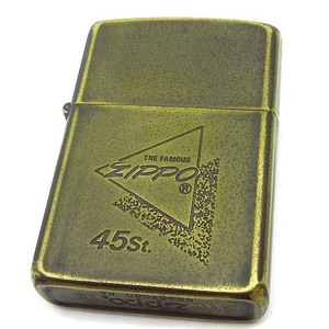 ジッポー ZIPPO 45st. ロゴ オイルライター 逆刻印 逆打ち 1985年 ヴィンテージ 着火確認済み