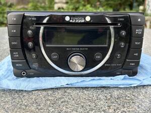 トヨタ純正　作動確認済■カーステレオ Pioneer DEH-M8247zt TOYOTA 08600-00J10 CD USB AUX AM FM WMA MP3 AAC