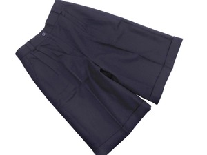 SCAPA スキャパ ウール100% ハーフ パンツ size38/紺 ◇■ ☆ ela4 レディース