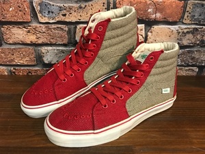 F407 美品　メンズスニーカー VANS VAULT SK8-HI LX MESSENGER バンズ ボルト スケートハイ メッセンジャー ハイカット 人気 27.5cm