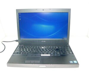 ジャンク Windows7 DELL PRECISION M4800 Core i5-4200M 2.5GHz メモリ 8GB SSD 128GB 15.6インチ フルHD(1920x1080) ACアダプタ付属なし