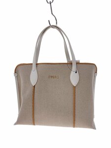 FURLA◆トートバッグ/キャンバス/BEG/WB00420