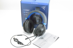 094-m808 Razer Kraken FOR CONSOLE レイザー クラーケン 有線 ゲーミング ヘッドセット ブラック & ブルー RZ04-02830500-R3M1