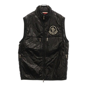 MONCLER モンクレール 19SS Fournier Gilet フロントロゴワッペン付き ベスト ダウンブラック E10914335605 C0031