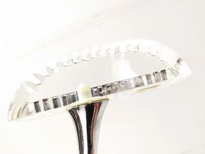 □未使用品 HOYA CRYSTAL PUTTER ホヤ クリスタル パター スチールシャフト 革巻き グリップ 34.5インチ カバー付 送料無料