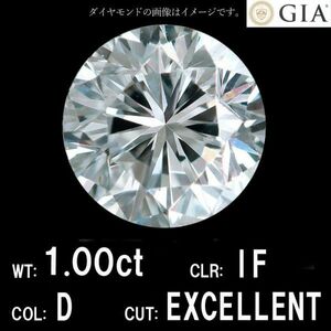 【製造大卸☆最安値】1.00ct Dカラー IF EXCELLENT 天然 ダイヤモンド ルース ラウンドブリリアントカット 【 GIA 鑑定書付 】