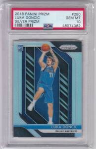 PSA10! LUKA DONCIC (MAVERICKS) RC! 2018-19 PANINI PRIZM SILVER PRIZM ROOKIE CARD