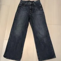 GLR DENIM ワイドレッグデニム ダークブルー