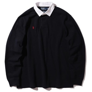 POLO RALPH LAUREN for BEAMS ラグビー シャツ Sサイズ Navy ネイビー ポロ ラルフローレン ビームス 長袖 ポロシャツ