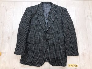 Oscar de la Renta メンズ 三越 日本製 秋冬 ツイード テーラードジャケット 94AB4 黒グレー