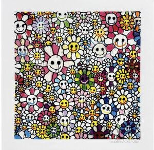 新品 ED100 Homage to Takashi Murakami Flowers 3_P 村上隆 MADSAKI カイカイキキ シルクスクリーン