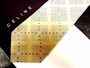 ★良品★3R05791【CELINE】セリーヌ「ドット デザイン 柄」ネクタイ