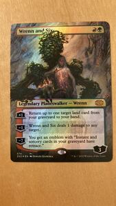 2XM レンと六番　英FOIL1枚　テクスチャー　MTG 拡張アート　英語　wrenn and six