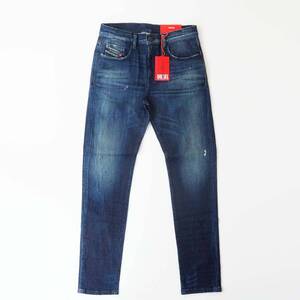 新品正規品 DIESEL ディーゼル JOGGJEANS D-STRUKT JOGG 09B50 ペイント加工 ストレッチ スリム テーパード デニム W30