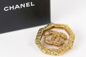 【超美品】CHANEL シャネル ヴィンテージ ココマーク 溶岩ブローチ 95A刻 ブランドアクセサリー 小物 レディース【PW59】