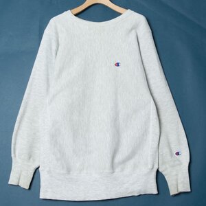 【1円スタート】Champion チャンピオン リバースウィーブ クルーネックスウェットシャツ トレーナー 定番 カジュアル 秋冬 灰色 M メンズ