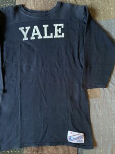 MINT 80s champion YALE フットボール Tシャツ vintage ビンテージ イェール navy 紺 チャンピオン USA製 アメリカ製 リバース