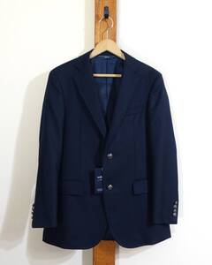 未使用品 定価63000円★NEWYORKER/ニューヨーカー◆テーラードジャケット ブレザー ネイビーブレザー メタルボタン Full Canvas Tailoring 