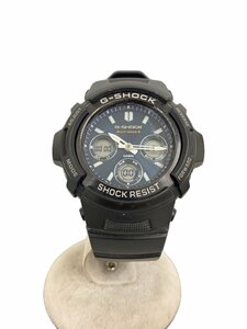 CASIO◆ソーラー腕時計・G-SHOCK/デジアナ/BLK