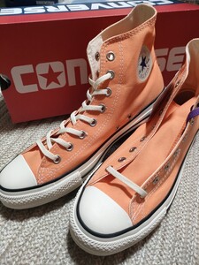 新品 CONVERSE ALL STAR バーントカラーズ HI 29cm オレンジ コンバース オールスター ハイ スニーカー ALLSTAR