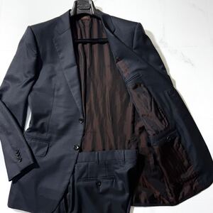 定価85万!!!最高級モデル!!!【Ermenegildo Zegna ゼニア】「COUTURE XXX」最高級の極艶ブラック◎ 極上ウール◎ スーツ セットアップ 50 XL